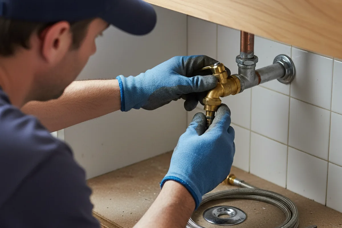 Shutoff valve and fitting work during Emergency Plumbing in Wildomar